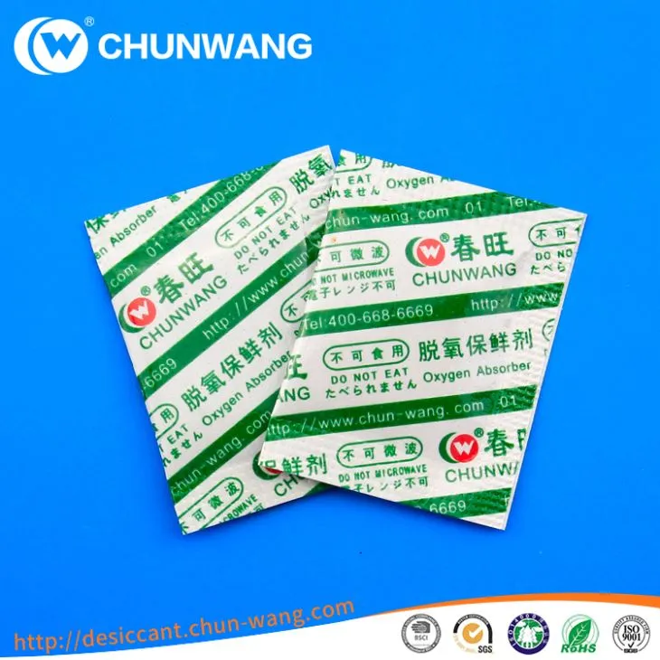 Hierro polvo absorbentes de O2