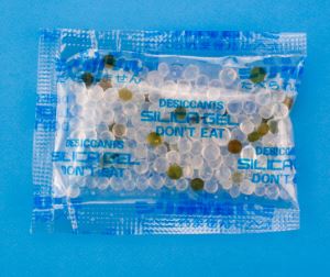 Gel de sílice de color azul
