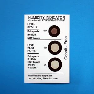 Tarjeta indicadora de humedad sin cobalto Esd Packing