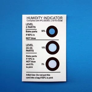 Tiras indicadoras de humedad química sensibles a la humedad