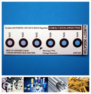 Tarjeta indicadora de humedad de 6 niveles