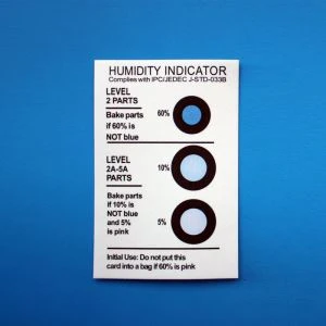Tarjeta indicadora de humedad marrón a Azure 6 puntos