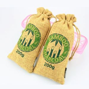 Bolsa de carbón de bambú natural