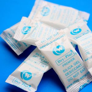 Cacahuetes usados anti aceite gel de sílice bolsa desecante