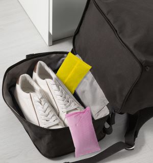 Bolsa de carbón de bambú reutilizable para zapatos