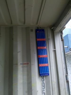 Contenedor de envío poste