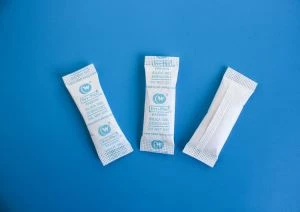 Paquete de gel de sílice en Tyvek