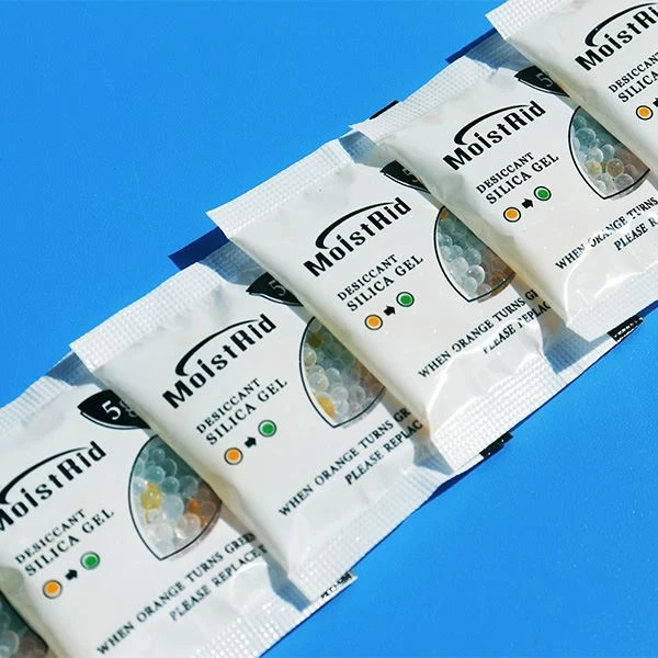 Gel de sílice indicador 5g para almacenamiento de alimentos