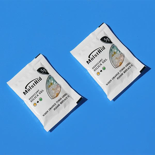 Nuevo artículo de bolsas de Tyvek de gel de sílice indicadoras de 1g
