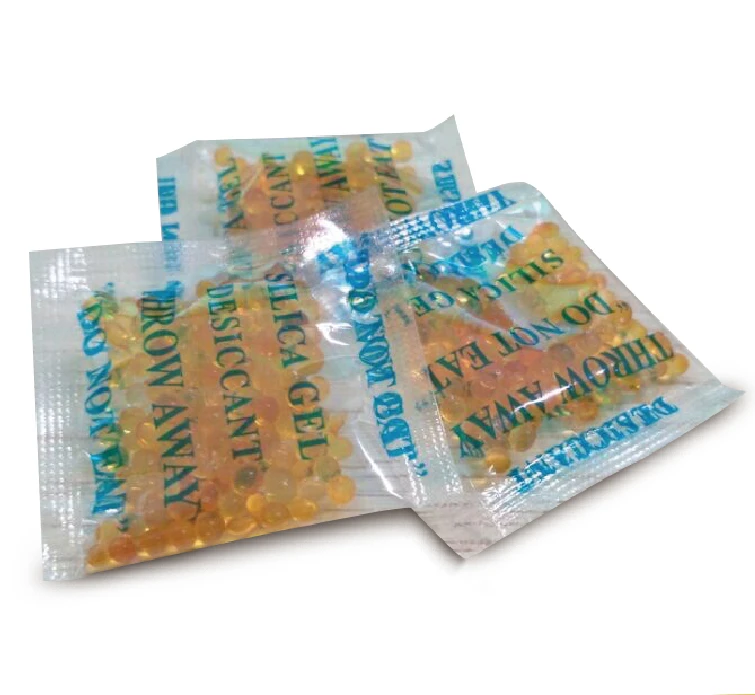 Muestras de paquetes de gel de sílice naranja de 5 g 10 g 30 g